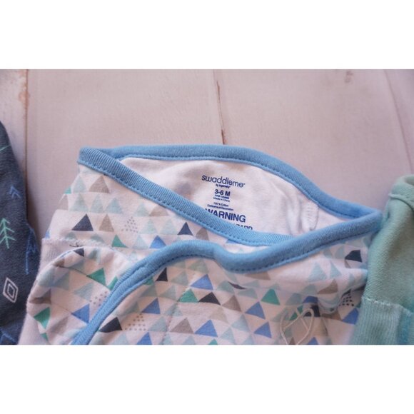 SwaddleMe By Ingenuity Unisex Multicolor Swaddles – Size 3-6M, 3pk - Picture 6 of 9